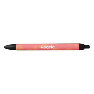 Abstrakte Mandarine rosa und orange Kugelschreiber