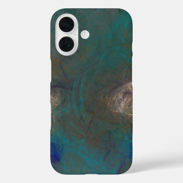 abstrakte Marmorstein-Kunst iPhone 16 Hülle (Rückseite)