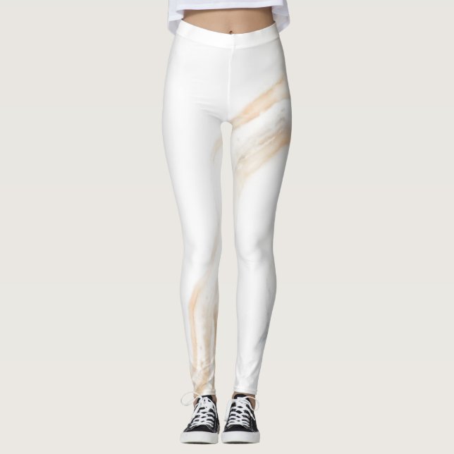 Abstrakte Marmortextur Leggings (Vorderseite)