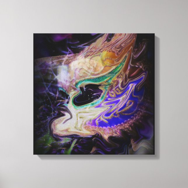 Abstrakte Maskerade Leinwand Wandkunst (Vorderseite)