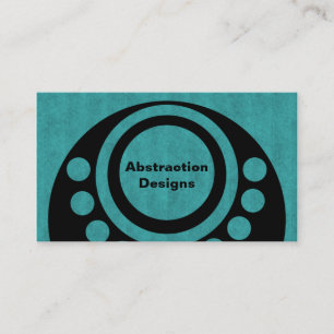 Abstrakte Maß-Geschäfts-Karte, aquamarin Visitenkarte