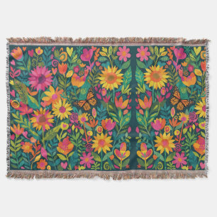 Abstrakte Matisse-Sonnenblumen-Schmetterlings-Deck Decke