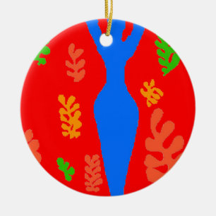 Abstrakte Matisse-Stilformen Keramik Ornament