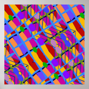 Abstrakte Matisse-Stilformen Poster