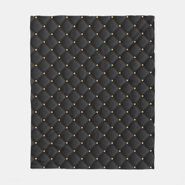 Abstrakte, matte, quadratische Struktur Fleecedecke (Vorderseite)