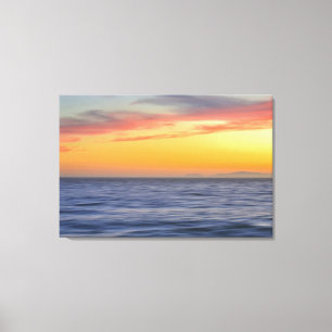 Abstrakte Mauer am Sonnenuntergang Leinwanddruck