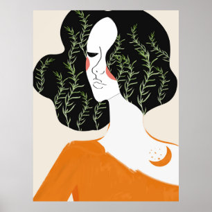 Abstrakte Mauer Kunstdruckerei Rustikal Poster