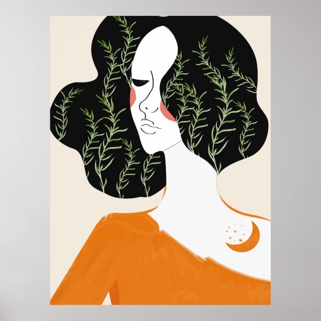 Abstrakte Mauer Kunstdruckerei Rustikal Poster (Vorne)