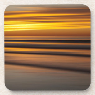 Abstrakte Meereslandschaft bei Sonnenuntergang, CA Getränkeuntersetzer