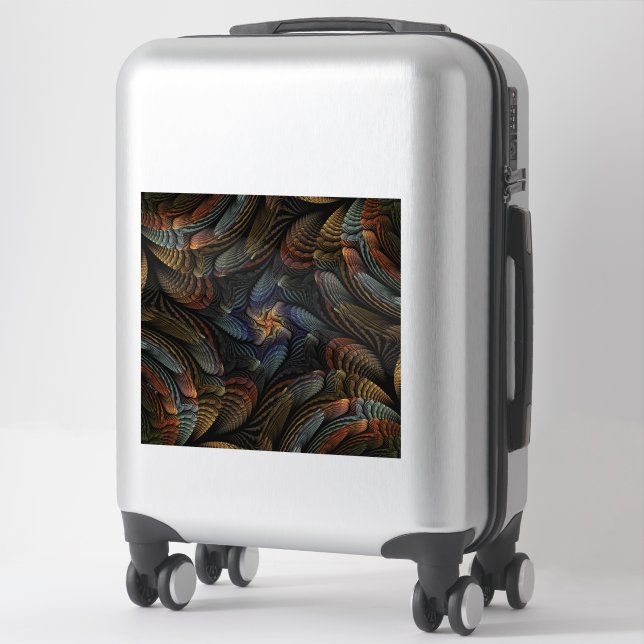 Abstrakte Meeresmuscheln Aufkleber (Koffer)