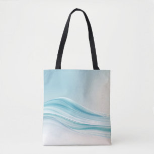 Abstrakte Meereswellen mit glatter Blues Tasche
