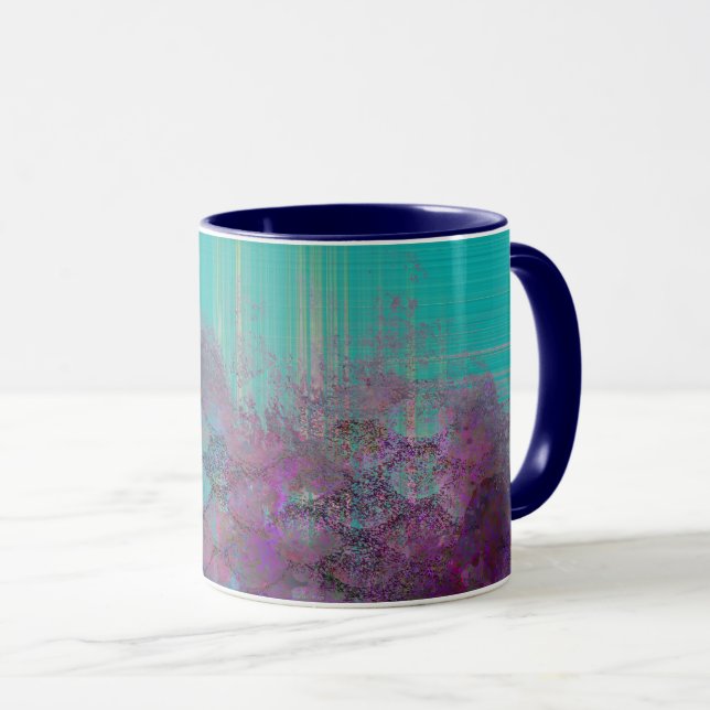 Abstrakte Meerjungfrau-Beschaffenheit Tasse (VorderseiteRechts)