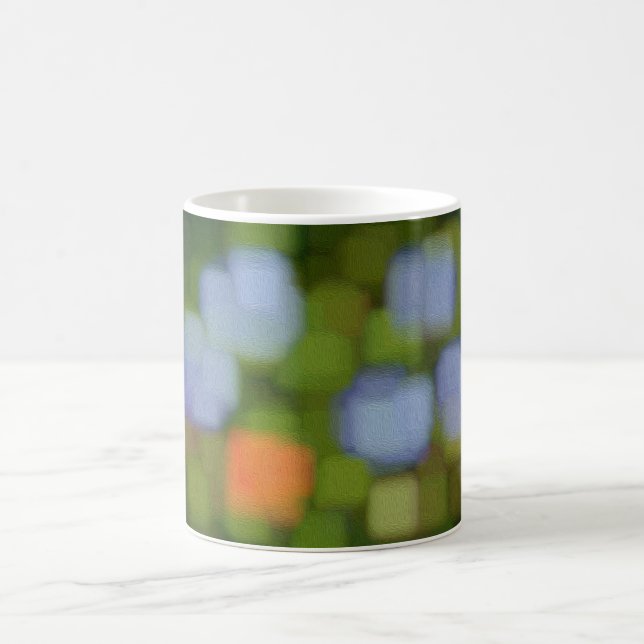 Abstrakte mehrfarbige Malerei Kaffeetasse (Mittel)
