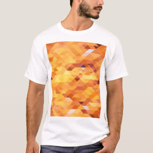 Abstrakte mehrfarbige, niedrige Poly-Mosaike. T-Shirt