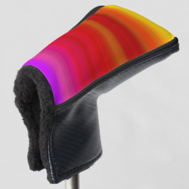 Abstrakte mehrfarbige Streifen Golf Headcover