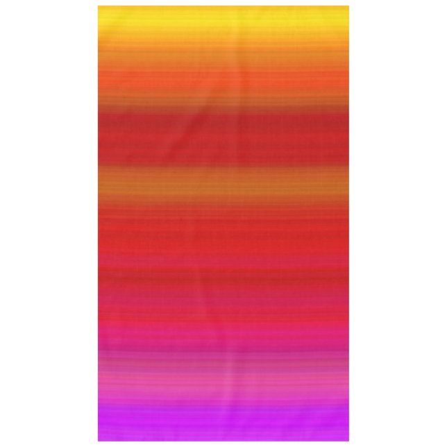 Abstrakte mehrfarbige Streifen Tischdecke (Vorderseite)