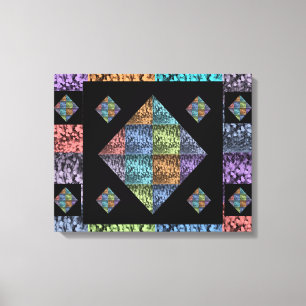 Abstrakte mehrfarbige Tulip-Leinwand Art (20 x 16) Leinwanddruck