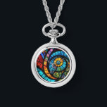Abstrakte mehrfarbige Uhrenkette Armbanduhr<br><div class="desc">Ein originelles abstraktes Kunstwerk</div>