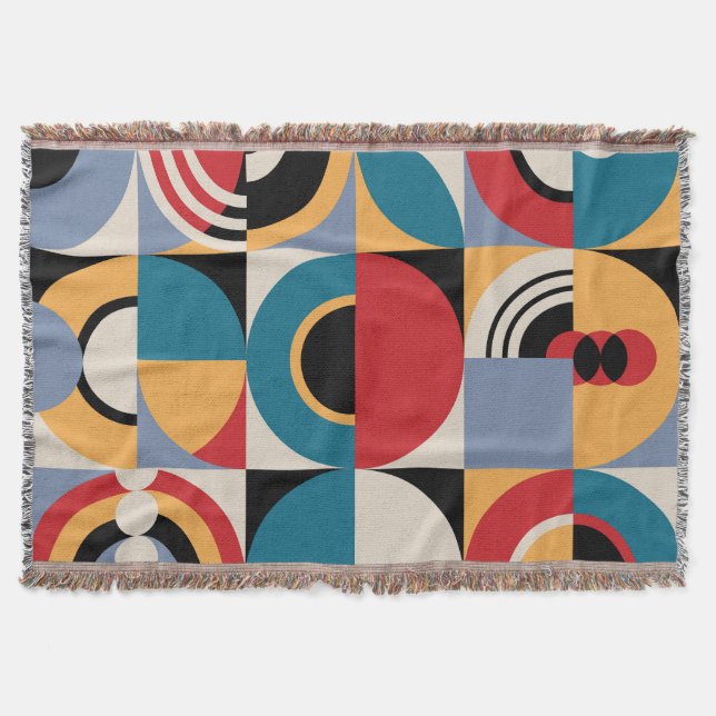 Abstrakte Memphis: Geometrischer Vintager Stil. Decke (Vorderseite)