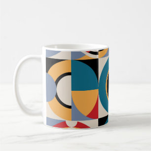 Abstrakte Memphis: Geometrischer Vintager Stil. Kaffeetasse