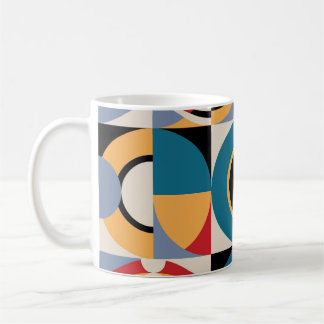 Abstrakte Memphis: Geometrischer Vintager Stil. Kaffeetasse