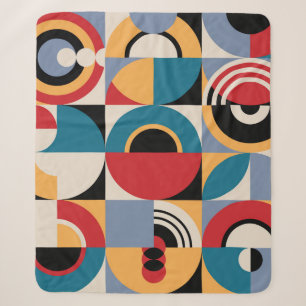 Abstrakte Memphis: Geometrischer Vintager Stil. Sherpadecke