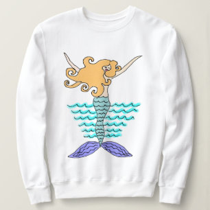Abstrakte Mermaid Art to Wear Sweatshirt
