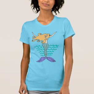 Abstrakte Mermaid Art to Wear T-Shirt