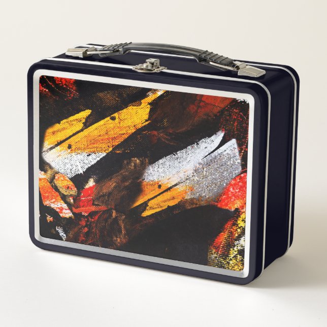 Abstrakte Metal Lunch Box (Vorderseite)