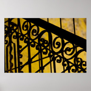 Abstrakte Metallarbeit Poster