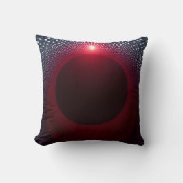Abstrakte Metallische Echo-Kammer mit Roter Soundw Kissen
