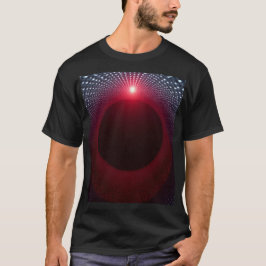 Abstrakte Metallische Echo-Kammer mit Roter Soundw T-Shirt