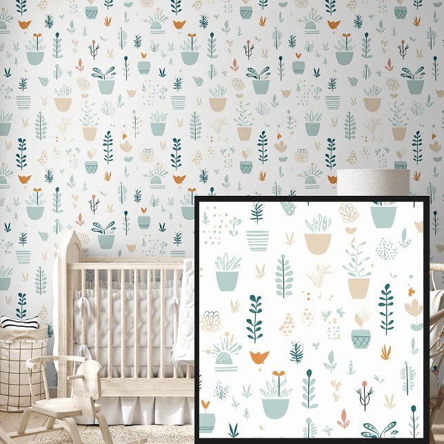 Abstrakte minimale botanische Bauweise Tapete (Von Creator hochgeladen)