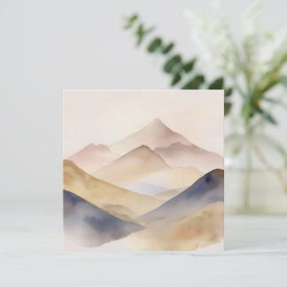 Abstrakte, minimalistisch-beige Gebirge Einladung
