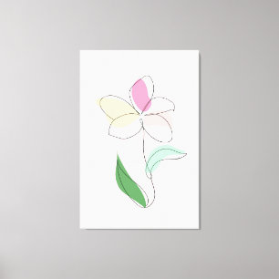 Abstrakte Minimalistische Kunst Blume Akryllische Leinwanddruck