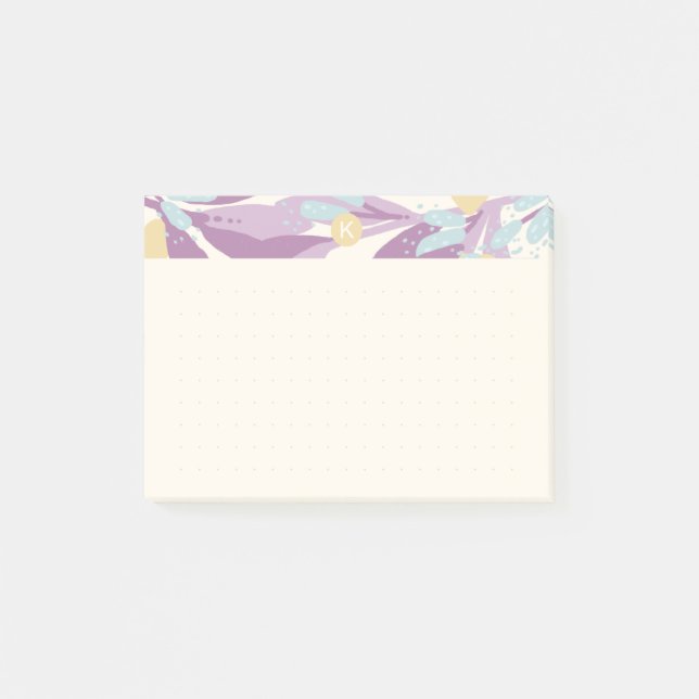 Abstrakte Minimalistische Liebe Valentine Branchen Post-it Klebezettel (Vorderseite)