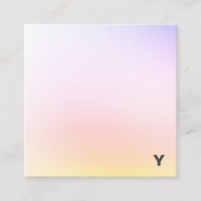 Abstrakte Minimalistische Quadratische Visitenkarte (Vorderseite)
