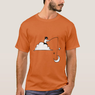 Abstrakte Minimalistische Raumfahrt T-Shirt