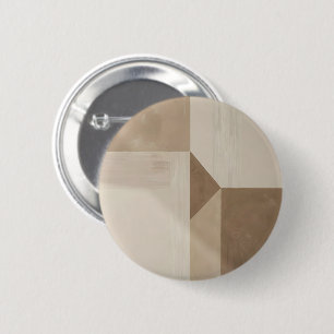 Abstrakte minimalistische Wabi-Stil-Geometrie-Kuns Button