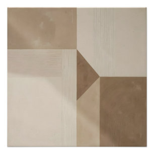 Abstrakte minimalistische Wabi-Stil-Geometrie-Kuns Poster