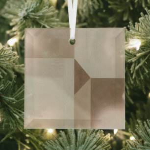 Abstrakte minimalistische Wabi-Stil geometrische K Ornament Aus Glas