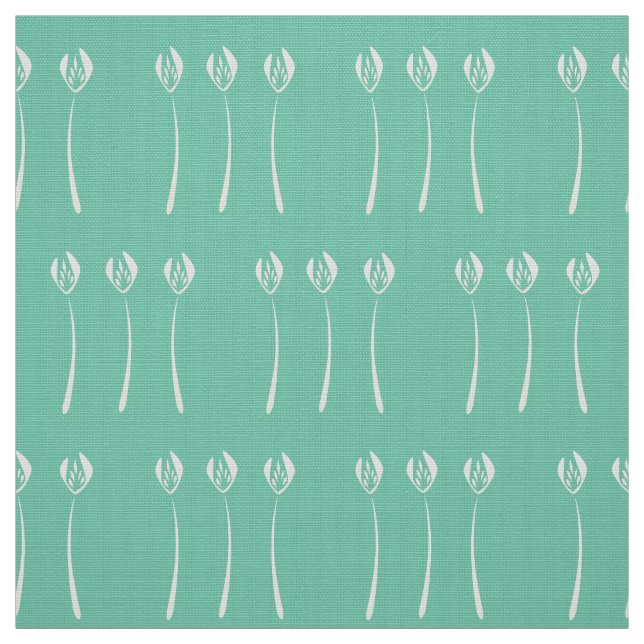 Abstrakte Minze Art Deco Stoff (Muster)