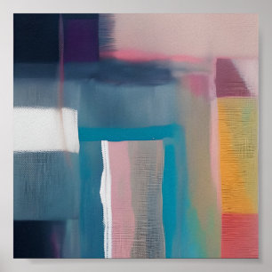 Abstrakte Mischquadrate Poster