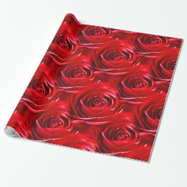 Abstrakte Mitte der Rosen-Blumentapete Geschenkpapier