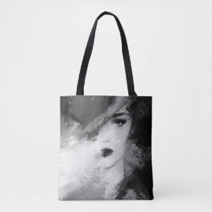 Abstrakte Mode Akryllische Malerei Tasche