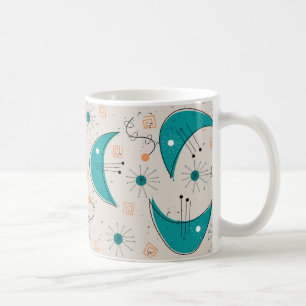 Abstrakte Moderne der Atomzeit Mitte des Jahrhunde Kaffeetasse