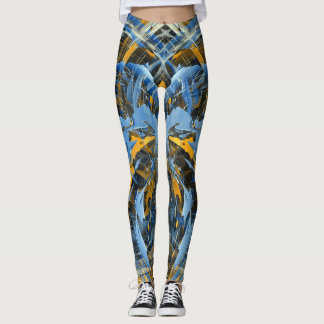 Abstrakte moderne Eiswirbelkunst Leggings