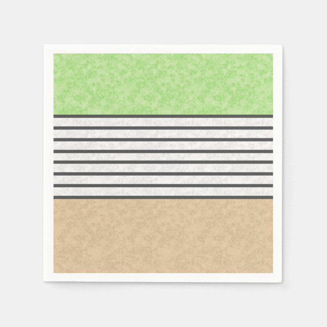 Abstrakte, moderne Farben beige minzgrün blau Serviette (Vorderseite)