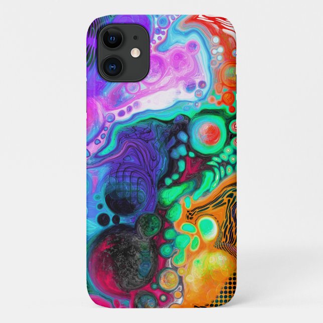 Abstrakte, moderne Fluid Art Case-Mate iPhone Hülle (Rückseite)