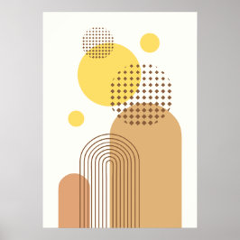 Abstrakte moderne Formen Poster